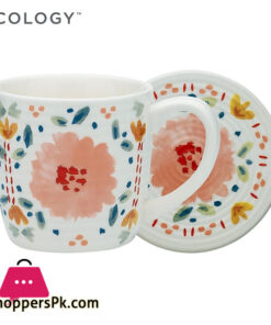 Ecology Clementine Peach Mug & Coaster Set - EC63306