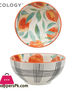 Ecology Punch Peach Large Noodle Bowl 17.5cm - EC1549