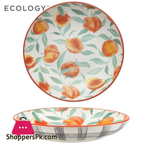 Ecology Punch Peach Large Shallow Bowl 31cm - EC1548