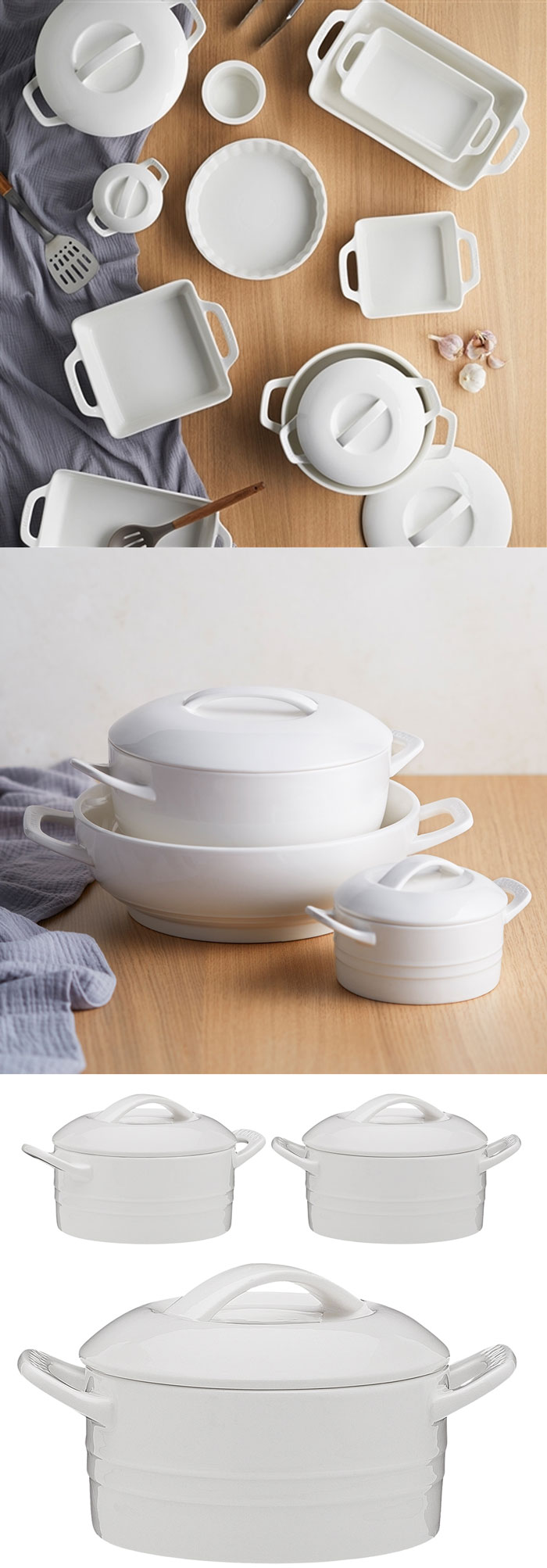 Ecology Set of 2 Signature Casserole 300ml with Lid - EC15419