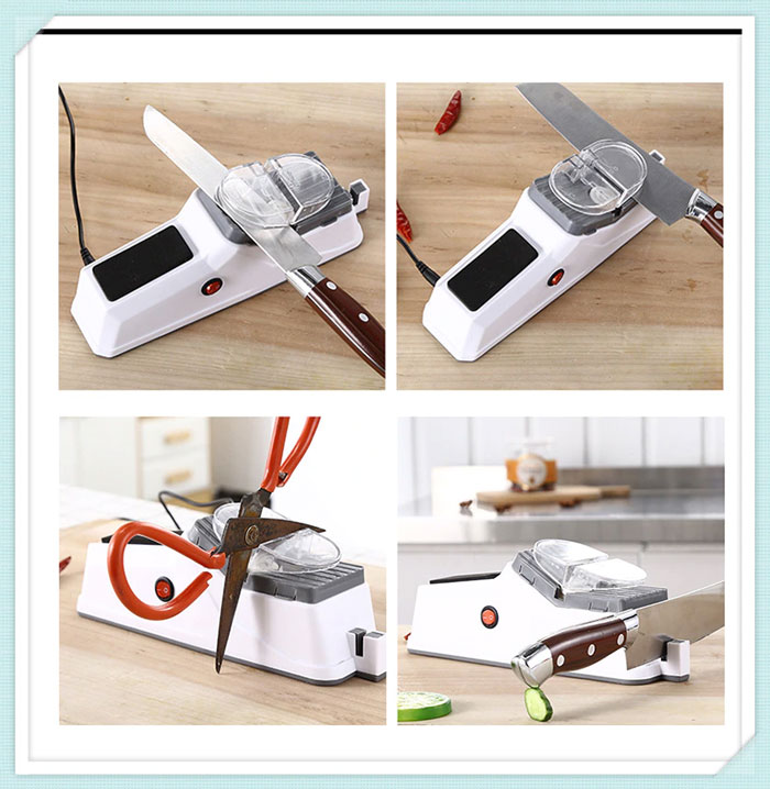 Electric Usb Knife Sharpener Adjustable Kitchen Knife Tool Scissor Sharpener