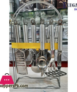 Elegant Home Kitchen Ware Basic Tool Set with Stand 13 - Pieces - EH0300