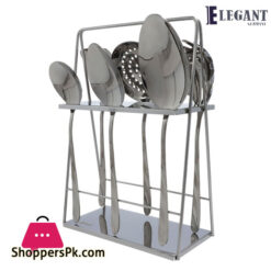 Elegant Serving Spoon Set Stainless Steel 18/10 (4line) 6 - Pieces - SS06-6S