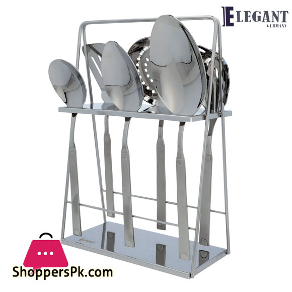 Elegant Serving Spoon Set Stainless Steel 18/10 (Half Dot) 6 - Pieces - Ss16-6S 3 Elegant Serving Spoon Set Stainless Steel 18/10 (Half Dot) 6 - Pieces - Ss16-6S