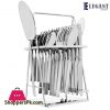 Elegant Stainless Steel Cutlery Set (Half Dot) 26 - Pieces - FF16-26SS