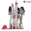 Elegant Stainless Steel Cutlery Set With Stand (Laser) 24 – Pieces – Aa0010S