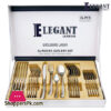 Elegant Stainless Steel Cutlery Set With Box (Laser) 24 – Pieces – Dd0010S