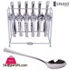 Elegant Stainless Steel Cutlery Set with with Wide Display Stand 24 – Pieces – EL24S04