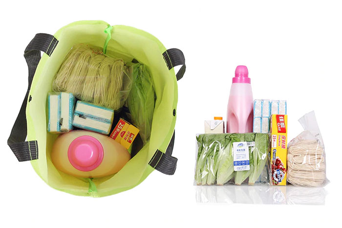 Folding Shopping Pull Cart Trolley Bag With Wheels Foldable Shopping Bags Reusable Grocery Bags Food Organizer Vegetables Bag