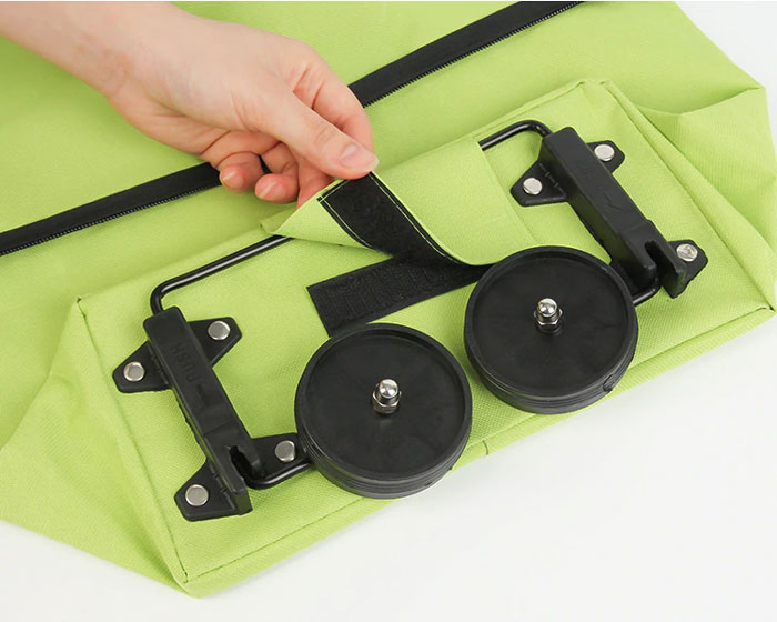 Folding Shopping Pull Cart Trolley Bag With Wheels Foldable Shopping Bags Reusable Grocery Bags Food Organizer Vegetables Bag