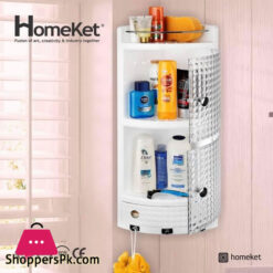 Home Ket 3-Tiar Bathroom Organizer Corner Rack - Iran Made