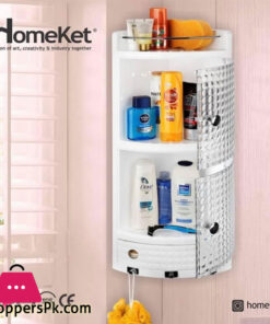 Home Ket 3-Tiar Bathroom Organizer Corner Rack - Iran Made