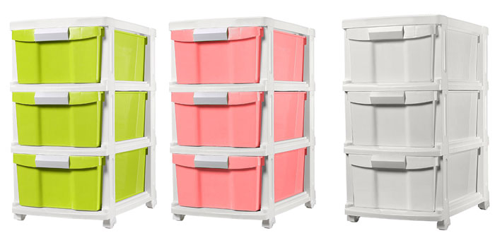 Jcj 3 Tier Drawer Thailand Made - 2523