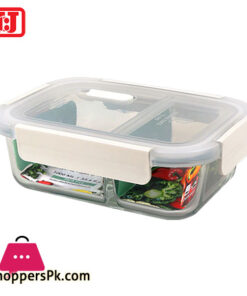 JCJ Double Lock Glass Food Container 1000ml Thailand Made – 1942A