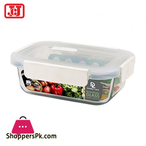 JCJ Double Lock Glass Food Container 1250ml Thailand Made – 1939A