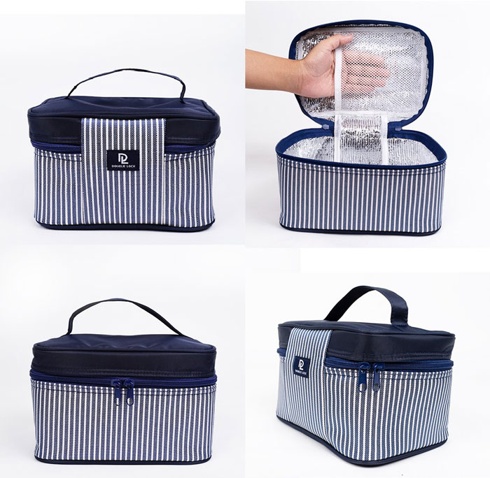 Jcj Double Lock Lunch Box With Bag Thailand Made - 49110