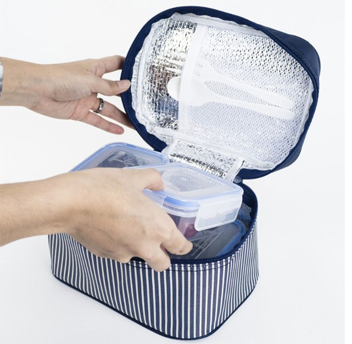 Jcj Double Lock Lunch Box With Bag Thailand Made - 49110