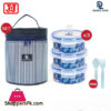 JCJ Double Lock Lunch Box with Bag Thailand Made – 49130S