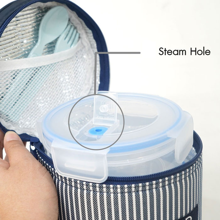 Jcj Double Lock Lunch Box With Bag Thailand Made – 49130S