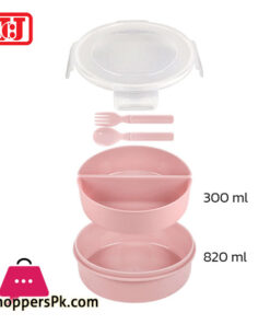 Jcj Lunch Box Round 2 Compartment Thailand Made – 9333-2 5 Jcj Lunch Box Round 2 Compartment Thailand Made – 9333-2 - Image 2