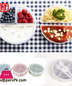 JCJ Lunch Box Round 4 Compartment Thailand Made – 9333-4