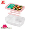 Jcj Lunch Box With Spoon And Fork 800 Ml Thailand Made - 1236