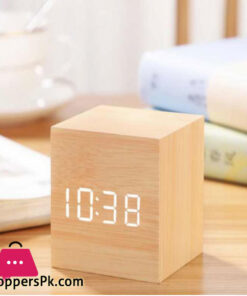 LED Digital Wooden Alarm Clock