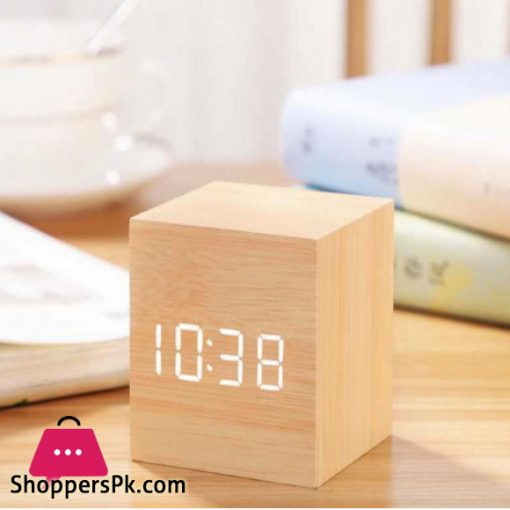 LED Digital Wooden Alarm Clock