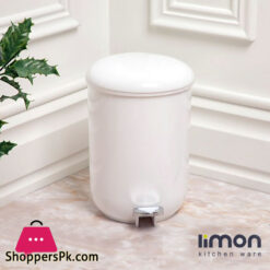Limon Round Pedal Trash Bin Dustbin - 3 Liter Iran Made