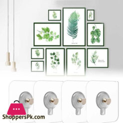 Picture Frame Hole Hanging Wall Paste Hook 6 Pcs Set