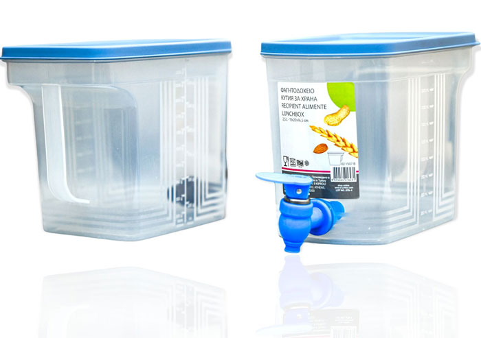 Plastic Freezer Container With Faucet 2.5 - Liter - Turkey Made