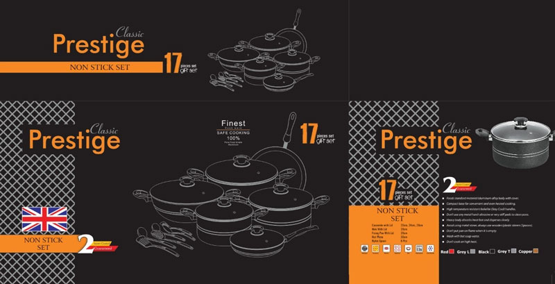 Prestige Classic Non-Stick 17 Pieces Set