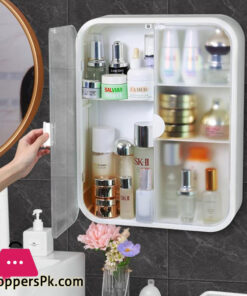 Punch-Free Toilet Shelf Bathroom Wall Toilet Bathroom Wall-Mounted Cosmetic Storage Cabinet