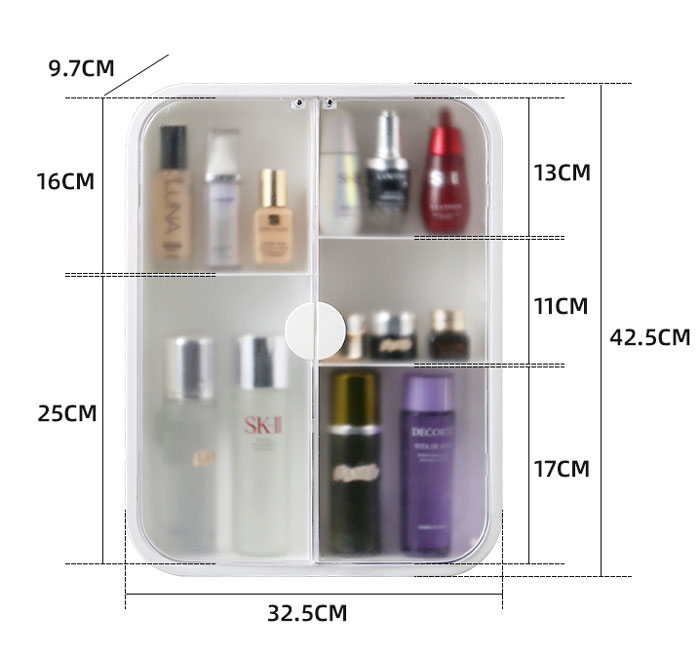 Punch-Free Toilet Shelf Bathroom Wall Toilet Bathroom Wall-Mounted Cosmetic Storage Cabinet
