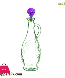 Sarina Glass Pearl Plain Oil Bottle 250ML - S111 Turkey Made