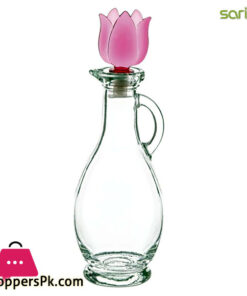 Sarina Glass Pearl Plain Oil Bottle 500ML - S112 Turkey Made