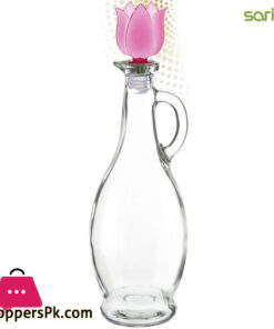Sarina Glass Pearl Plain Oil Bottle 750ML - S113 Turkey Made