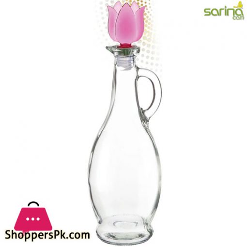 Sarina Glass Pearl Plain Oil Bottle 750ML - S113 Turkey Made