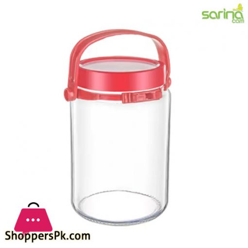 Sarina Glassware Clear Jar with Handle 1500ML - S222 Turkey Made