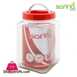 Sarina Glassware Cornered Pantry Jar 2-Liter - S189 Turkey Made