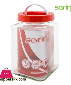 Sarina Glassware Cornered Pantry Jar 2-Liter - S189 Turkey Made
