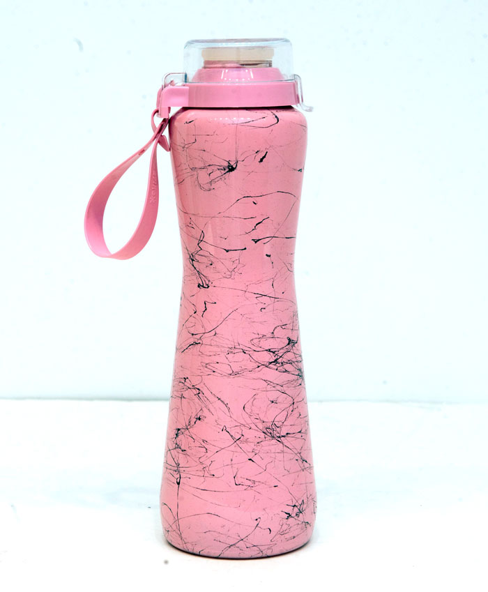 Sarina Glassware Marble Texture Bottle 750Ml - S1025 Turkey Made