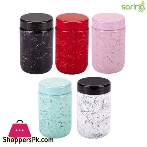 Sarina Glassware Marble Texture Jar 660ML - S1001 Turkey Made