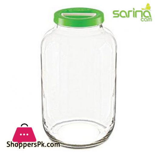 Sarina Glassware Plain Pantry Jar 3-Liter - S182 Turkey Made