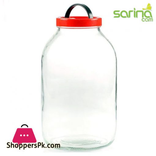 Sarina Glassware Plain Pantry Jar 5-Liter - S183 Turkey Made