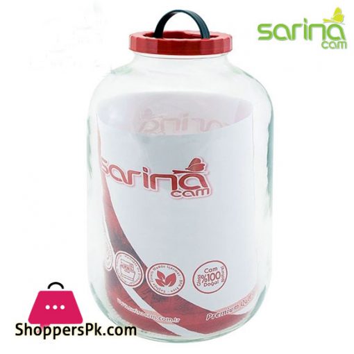 Sarina Glassware Plain Pantry Jar 8-Liter - S192 Turkey Made