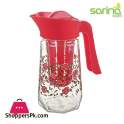 Sarina Glassware Prizma Decorated Detox Jug 1000ML - S118 Turkey Made