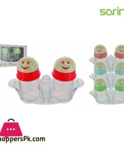 Sarina Glassware Titanic Salt and Pepper Shakers Set - S170 Turkey Made