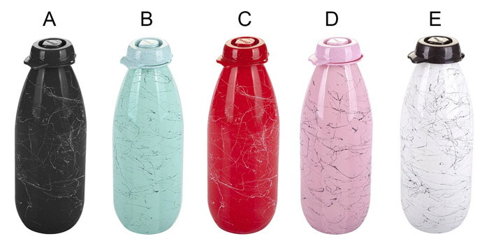 Sarina Marble Texture Milk Bottle 1000Ml - S1024 Turkey Made