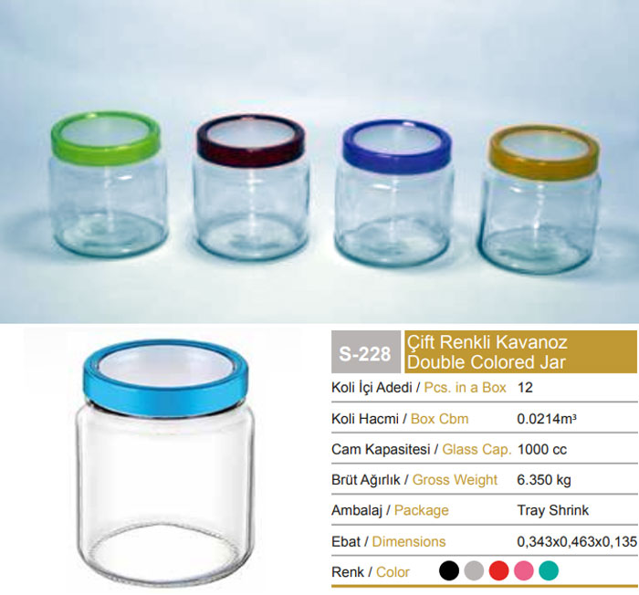 Sarina See Through Crystal Lid Pantry Jar 1000Ml - S228 Turkey Made